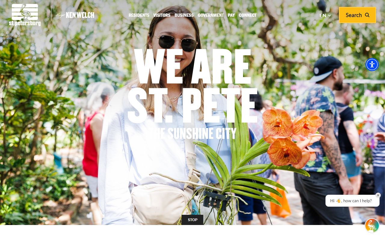 St. Petersburg city government website for civil court records information