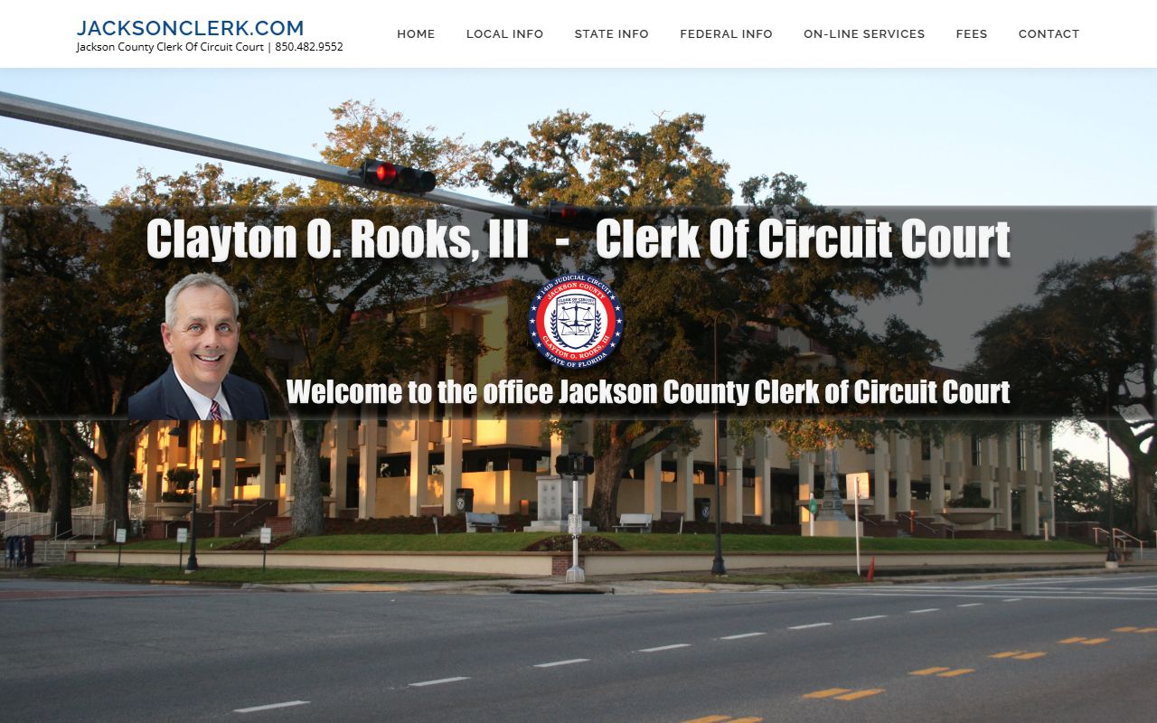 Jackson County Clerk of Court homepage for civil court records