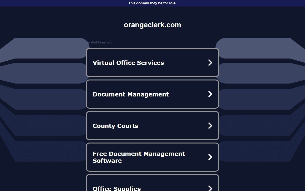 Orange County official records search for civil court records