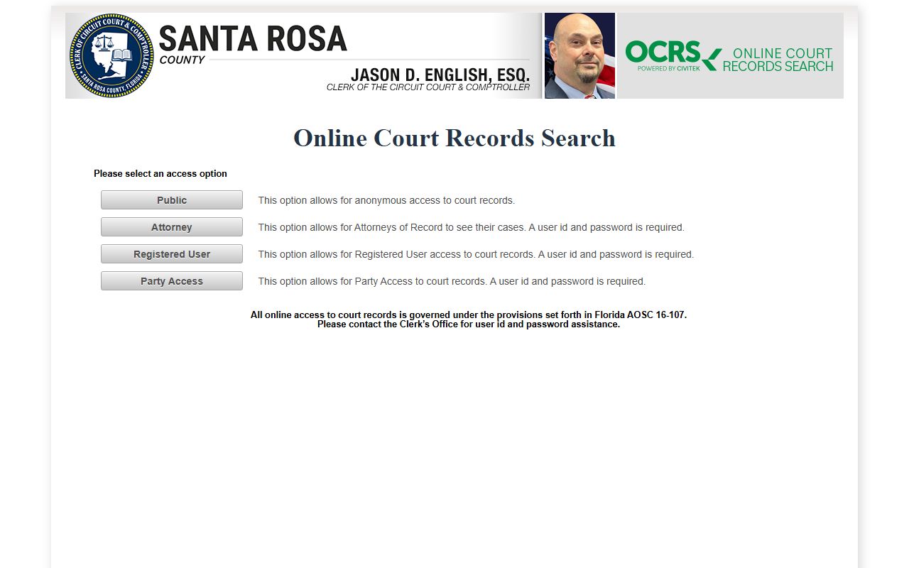 St. Lucie County online court records search for civil court records