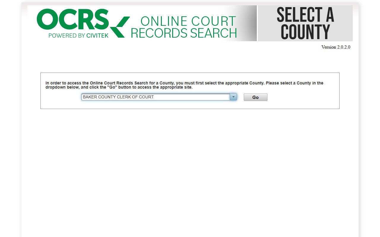 Sumter County online court records search for civil court records