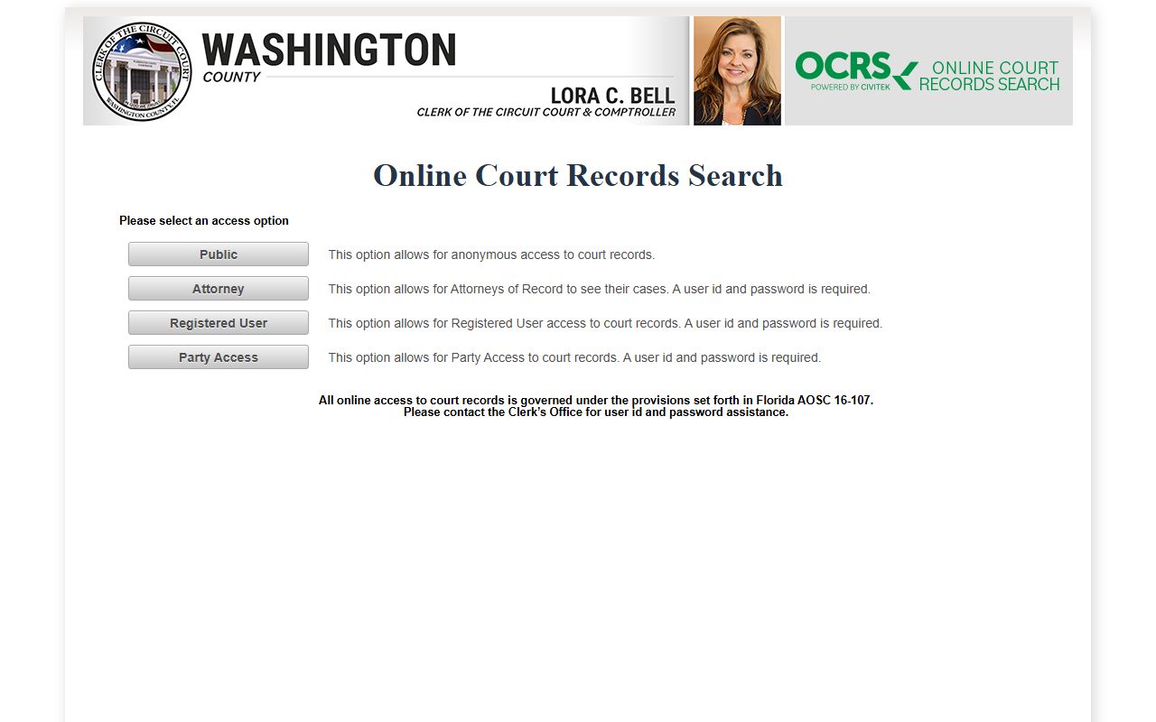 Walton County online court records search for civil court records